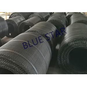 Plain Weave Carbon Steel Gravel Screen Mesh , Quarry Ming Crimped Wire Mesh