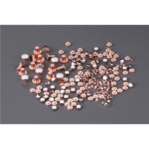 ISO9001 Approved High Quality Fine Silver Electrical Contacts / Copper Rivet