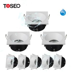 China Die Cast Recessed Gu10 Downlight Fitting Spotlight Housing Frames Recessed Water Proof on sale