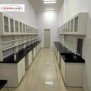 High Environmental Friendliness Chemistry Lab Bench Solid Structure Multifunctio