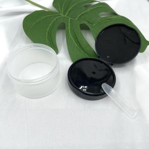 80g Plastic Cosmetic Jars Clear Containers facial mask With Spoon / Scraper