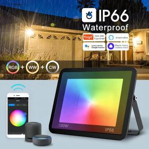 App Controlle RGBTW 100W Waterproof Led Flood Light Compatible