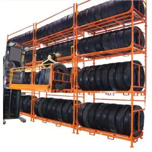 Portable Stacking Racks With 1000kg Load Capacity 4 Wheels And 2000mm Post