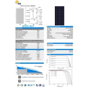Solar Power Solar Panel Photovoltaic Module Polycrystalline 72 Cell 36V Poly