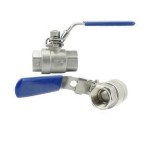 Cast Iron 2" CF8M NPT Thread Ball Valve 800wog With Hand Lever
