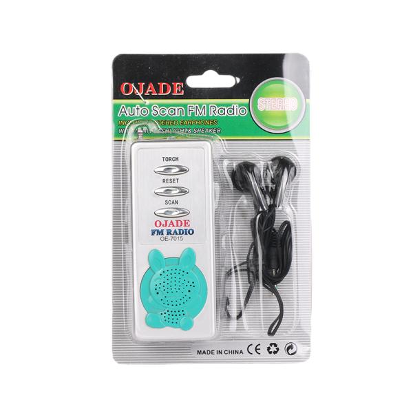 OEM design handheld fm radio auto scan station universal range FM88-108