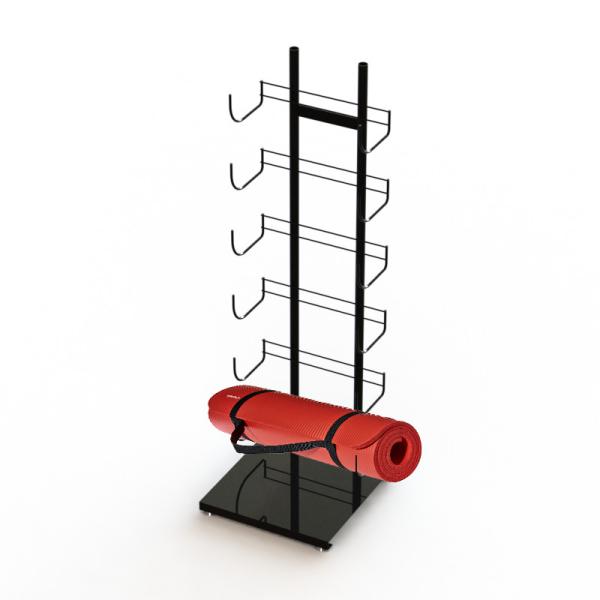 Quality Flooring Stand Display yoga mat hanging rack 6 shelves 12 Layers wholesale