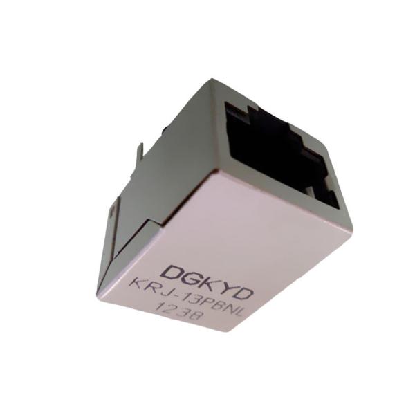 Quality 1x1 Port Cat5 Transformer RJ45 Modular Jack Minimum 1500Vrms Isolation Without Led wholesale