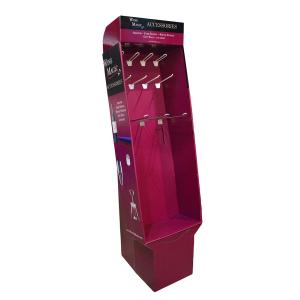 Cheap Corrugated Cardboard Pegboard Hook Display Eco Friendly Wall Mounted for sale