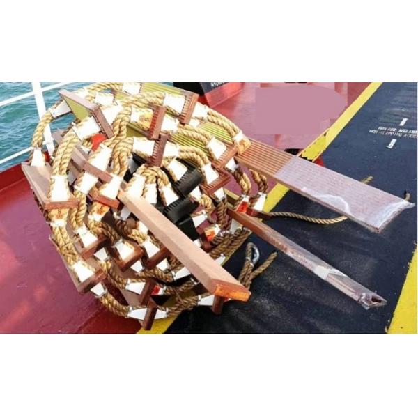 ISO799 Marine Hard Wooden Step Pilot Rope Ladder