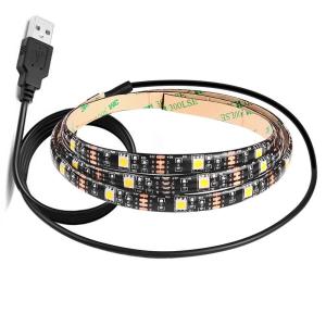 TV Backlight LED RGB Strip Lights Colour Changeable HDTV USB DC 5V 30LEDs