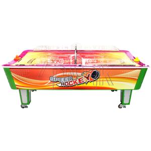Child Amusement Game Machines Coin Operated L Size Curved Air Hockey Table