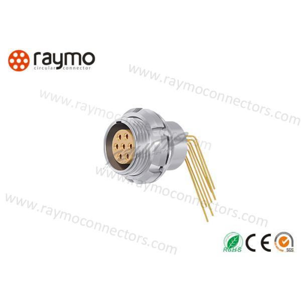 Quality Elbow Signal Printed Circuit Connectors Push Pull Type 1B 7 Pins Broadcast Application wholesale