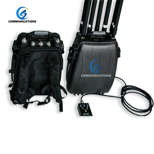 Portable Backpack Drone Defense Signal Detector Anti Drone Jammer System For