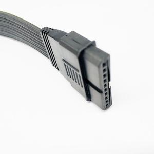 10 leads Schiller Black TPU Ecg holter Cable , 24 Hour Ecg Cable For Ecg Machine