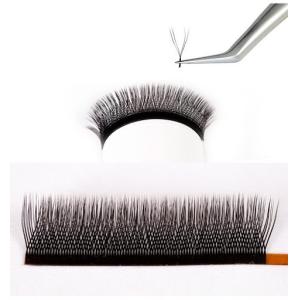 0.1mm Thick Volume Lash Extensions , Black 3d Mink Fur Eyelash Extensions