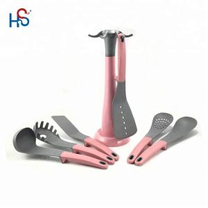 Baby Holiday Pink Kitchen Utensils Set Cooking Tools TPR PP Handle Unique