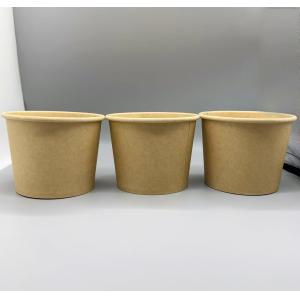 Disposable Multi Size Soup Cup Kraft Paper Bowl Food Packing Containers with