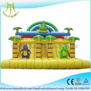 Cheap Hansel Hot Commercial Inflatable Slide with customized bouncy slide for sale