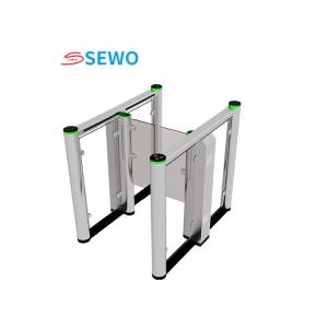 Sliver Finish Security Swing Gate Turnstile Pedestrian Access Solution with