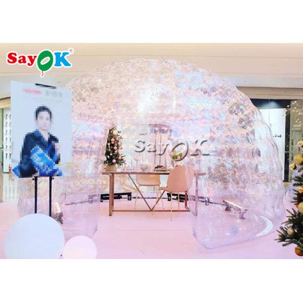 Transparent Inflatable Tent Customized Printing Air Tight Clear Bubble