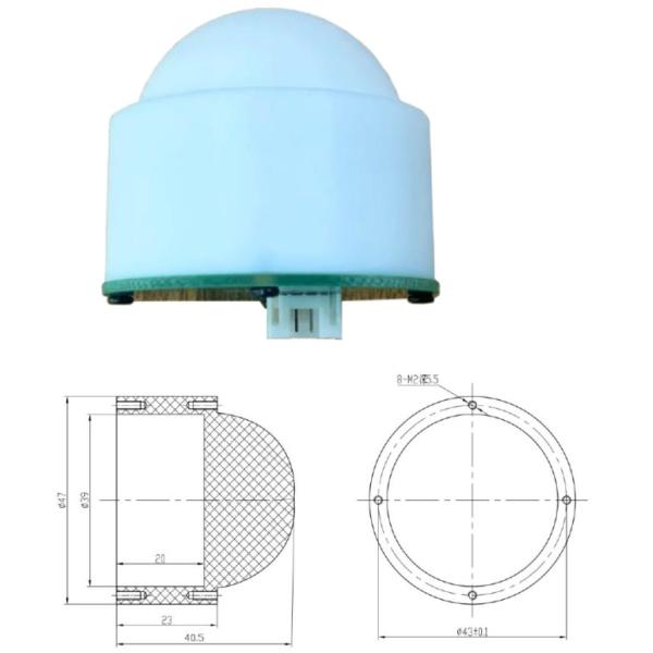 KLM800 Radar Level Sensor Module High Integration Short Measurement Accuracy ±2mm, Communication RS485