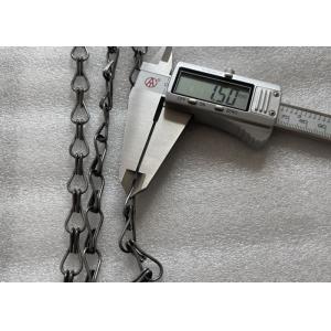 1.5mm Wire diameter Drak Gray Color Aluminum Chain Metal Curtains for Office decoration use