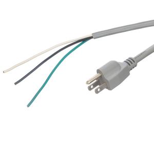 Commercial ETL Power Cord 14 AWG Open Ended for Laptop 15A NEMA-15P 3 Phase Plug