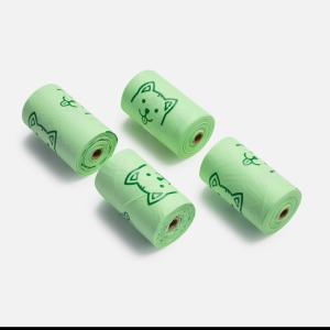 Custom PBAT Biodegradable Poly Bags Rolls For Dog Poop