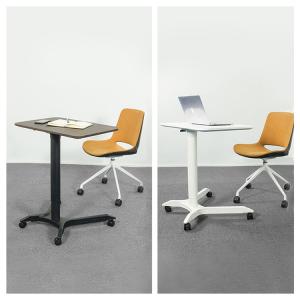 Custom Mobile Pneumatic Home Computer Table with Wheels and Height Adjustable