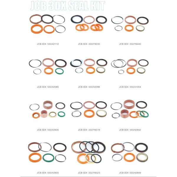 Backhoe Loader Jcb Seal Kit Hydraulic Cylinder Spare Parts 332-Y6462 332-Y5599 550-42842