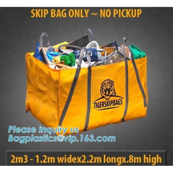 Quality big Skip bags, Dumpster Bag, Foldable And Reusable Construction waste Bags, Multiple reusable, Tear Resistant wholesale