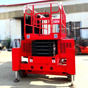 12m 500Kg Aerial Work Capacity Diesel Mobile Scissor Hydraulic Lift Tables