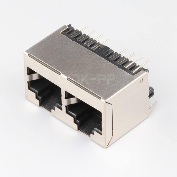 LPJE602DNL Without LED 1X2 Port 8P8C Vertical RJ45 Connector Without Integrated