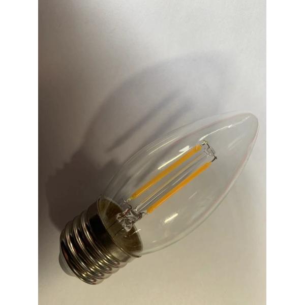 2w Filament Led Light Bulbs , Led Energy Saving Bulb Pc Glass