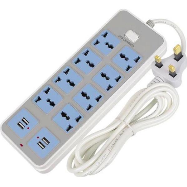 Home Desk Mount Power Strip European Style Plug Intelligent USB Lightning Fast