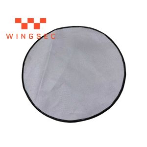 China Silver Fire Pit Protective Mat Fiberglass Fireproof Mat For Log Burner on sale