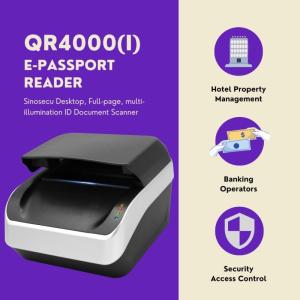 Illumination ICAO Doc 9303 Passports Full-Page MRZ Passport Reader with RFID