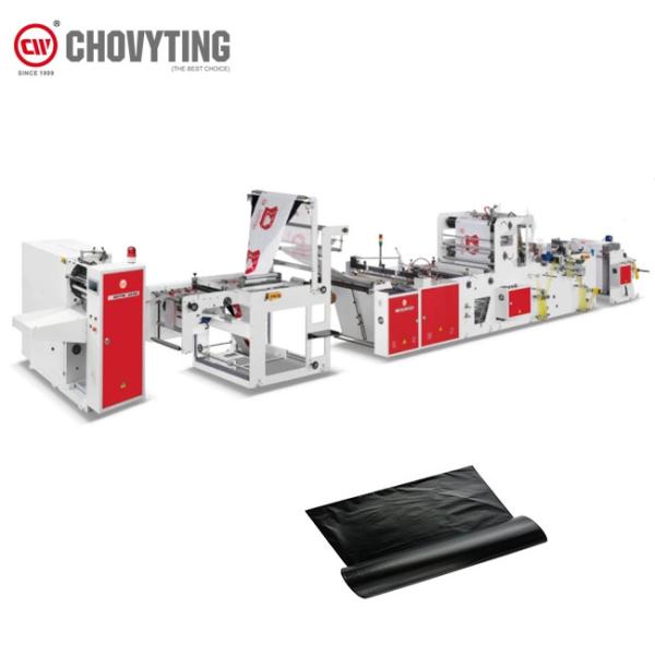 Drawstring Garbage Bag Manufacturing Machine , Corn Starch Bags Manufacturing