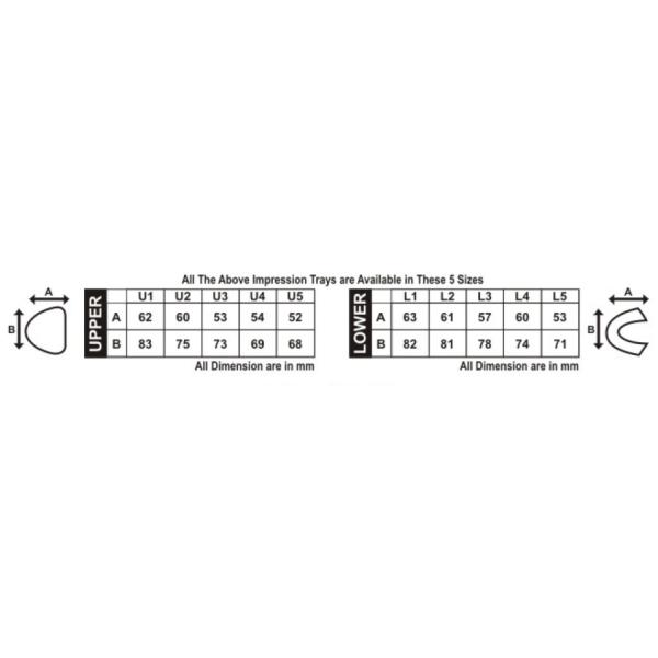 High quality teeth impression trays bite impression trays dental impression trays