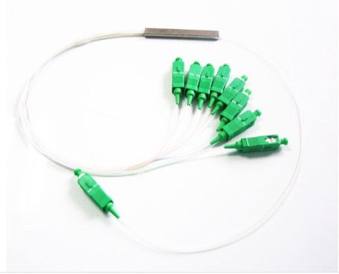 High Reliability Mini Single Mode Fiber Splitter , G657A Fiber 1x8 Optical