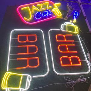 Cheers Bar Custom Led Neon Sign 12V Bbq Pub Cuttable Acrylic No Fragile
