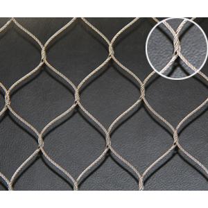 Hand Woven Stainless Steel Wire Rope Mesh , Flexible Wire Mesh Netting Durable
