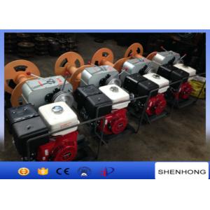 HONDA Gas Engine Wire Rope Capstan Hoist / Cable Pulling Winch For Line