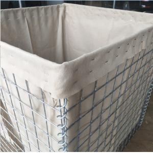 3*3 Inches Square Hole Military Hesco Bastion Barrier Folded Galvanized Welding