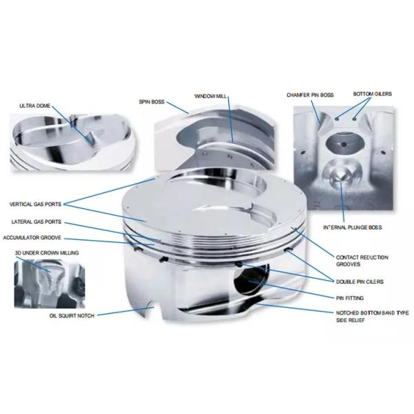 Mitsubishi Engine Piston Rings 8M21 Cast Iron Diesel Engine Parts ME996163
