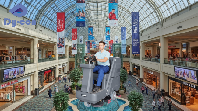 D8 Pro Ride-On Floor Scrubber with Large 140L Tank Capacity, High-Torque Rear