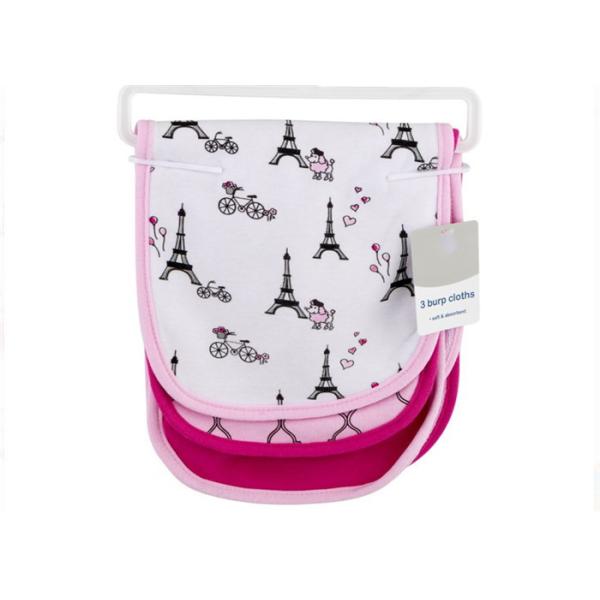 Quality Monogrammed Baby Burping Towels Baby Spit Up Rags 0.27 OZ 3 Pack EU Standard wholesale