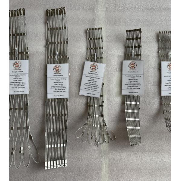 Bear 200KG Weight 2.5mm Ferruled Type SS316 Wire Rope Mesh for safety protection