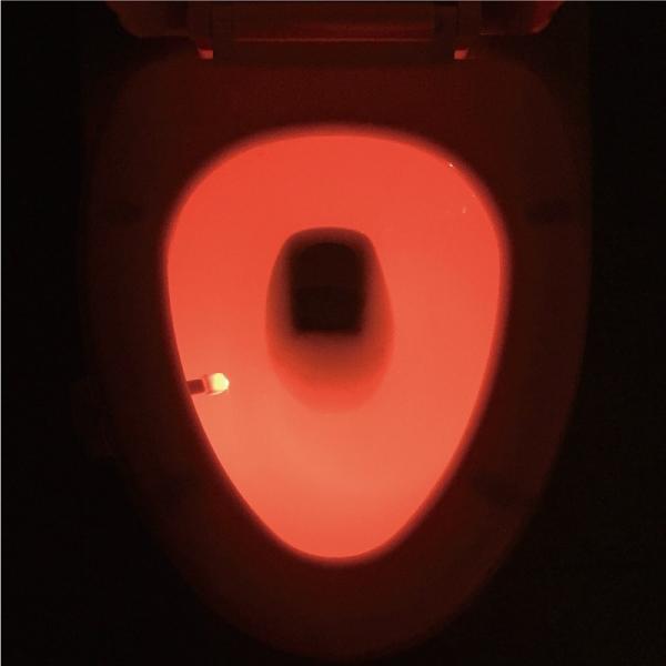 8 Colors Battery Powered Toilet Led Nightlight Motion Activated Led Night Light Bowl Lightbowl Led Lamp